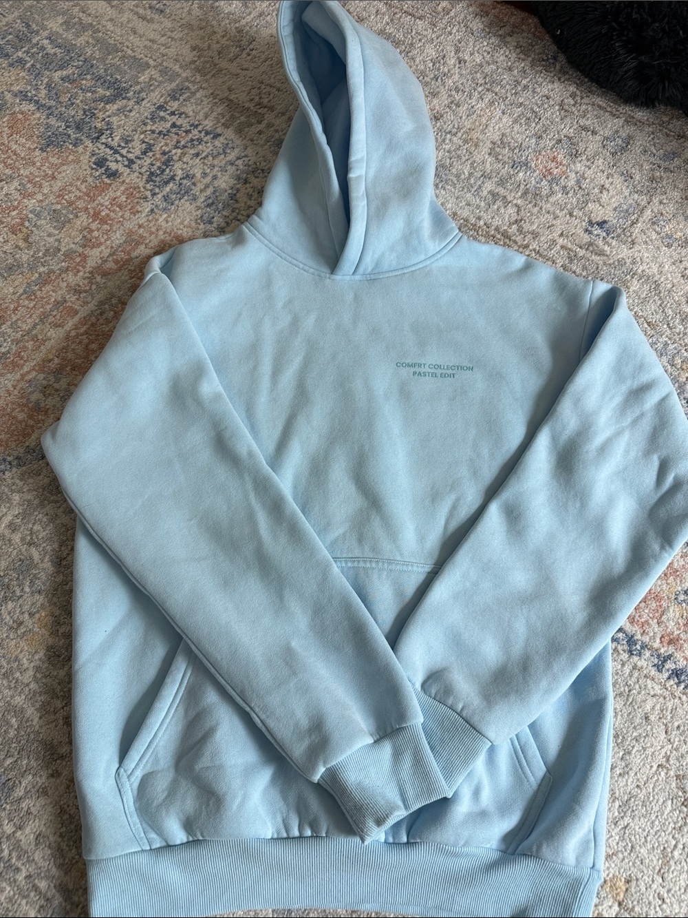 Comfort Collection Pastel Blue Women's Pullover Hoodie